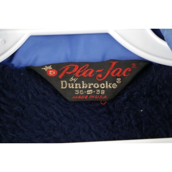 Vtg 80s Pla Jac Mens Small Porpoise Room Alaska Dolphin Fleece Lined Jacket USA - Picture 8 of 11